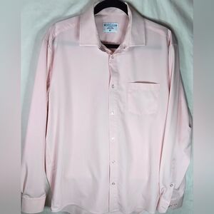 &Collars Athletic Fit Sz M Light Pink Dress Shirt